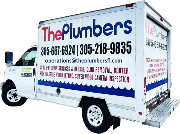 the plumbers van white