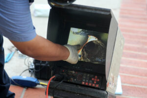 sewer camera inspection footage